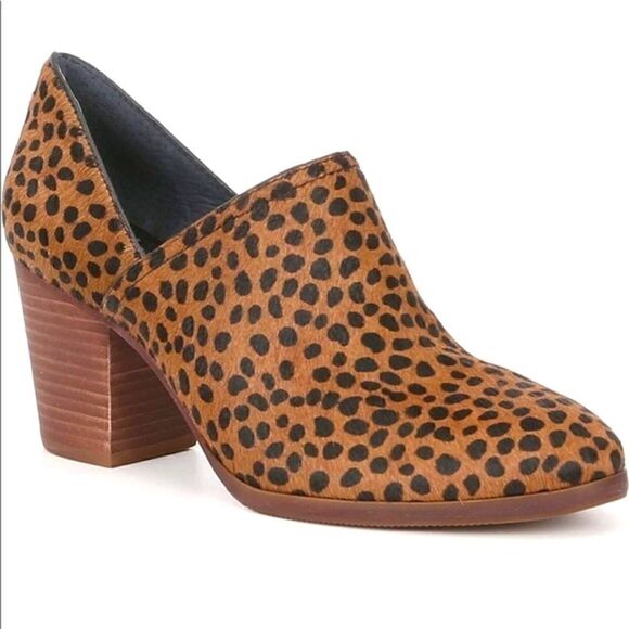Gianni Bini-Women’s Calf Hair Leopard Cheetah Drive In Slip On Booties, Size 8.5 - Picture 1 of 12